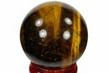 Polished Tiger's Eye Sphere - South Africa #116067-1